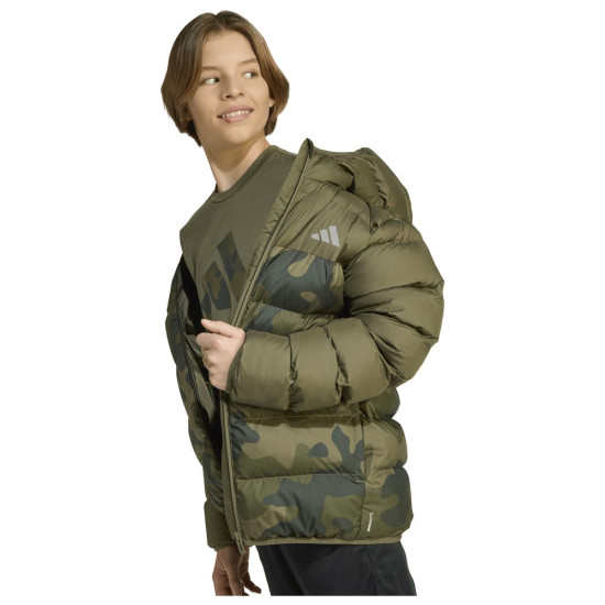 Adidas Παιδικό μπουφάν Synthetic Down Allover Print Jacket